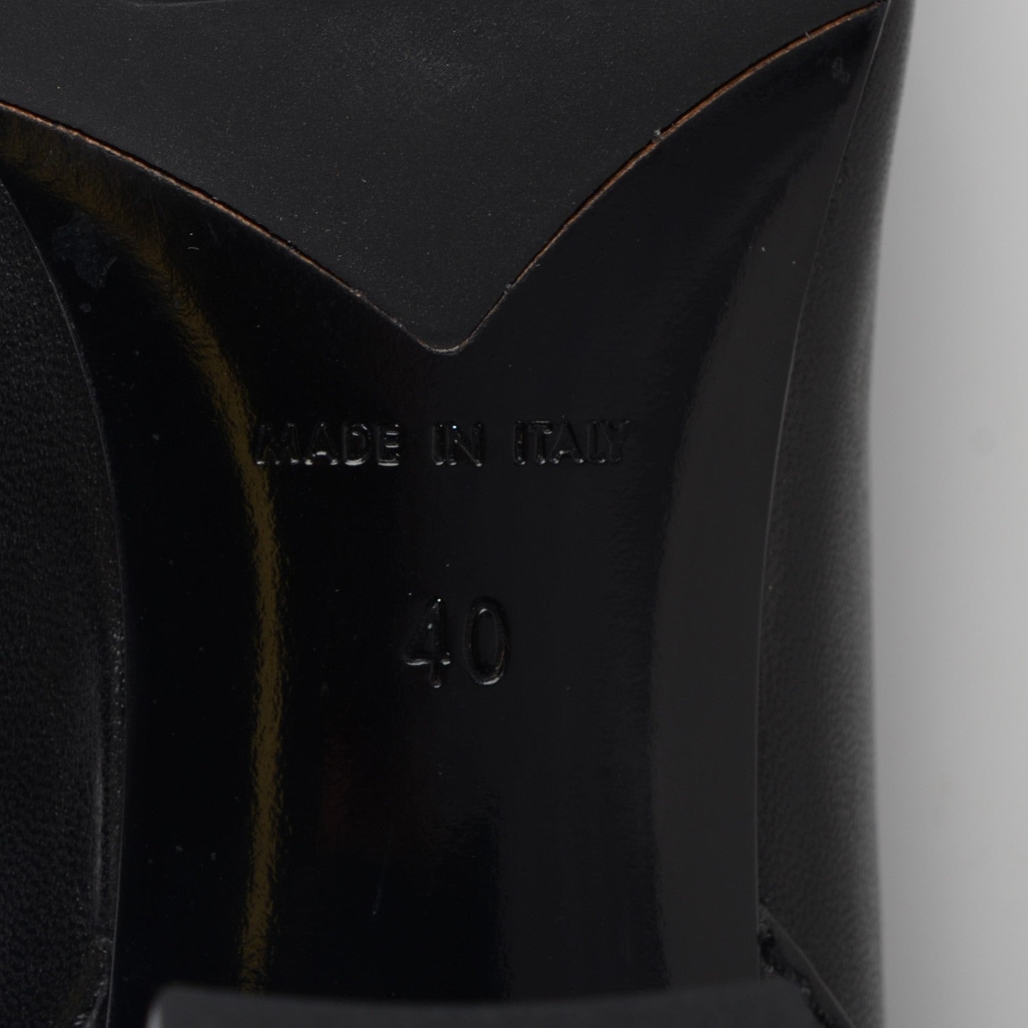 Chanel Lambskin Patent Cap Toe Over The Knee Boots 40 Black 6 of 7