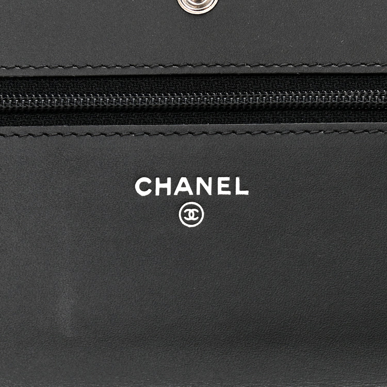 Chanel Aged Calfskin Quilted Lucky Charms 2.55 Reissue Wallet On Chain WOC Black 6 of 13