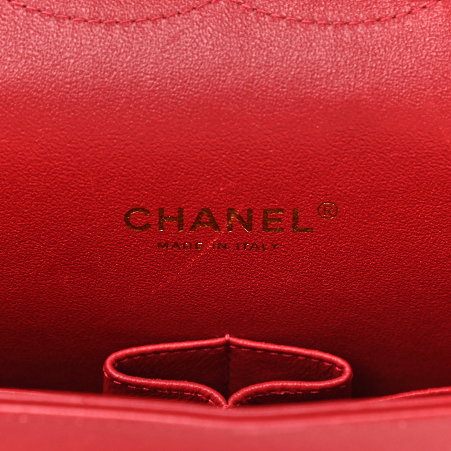 Lambskin Chevron Quilted Maxi Double Flap Dark Red