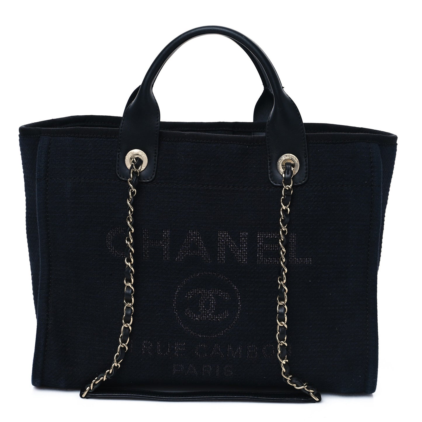 Mixed Fibers Medium Deauville Tote Black