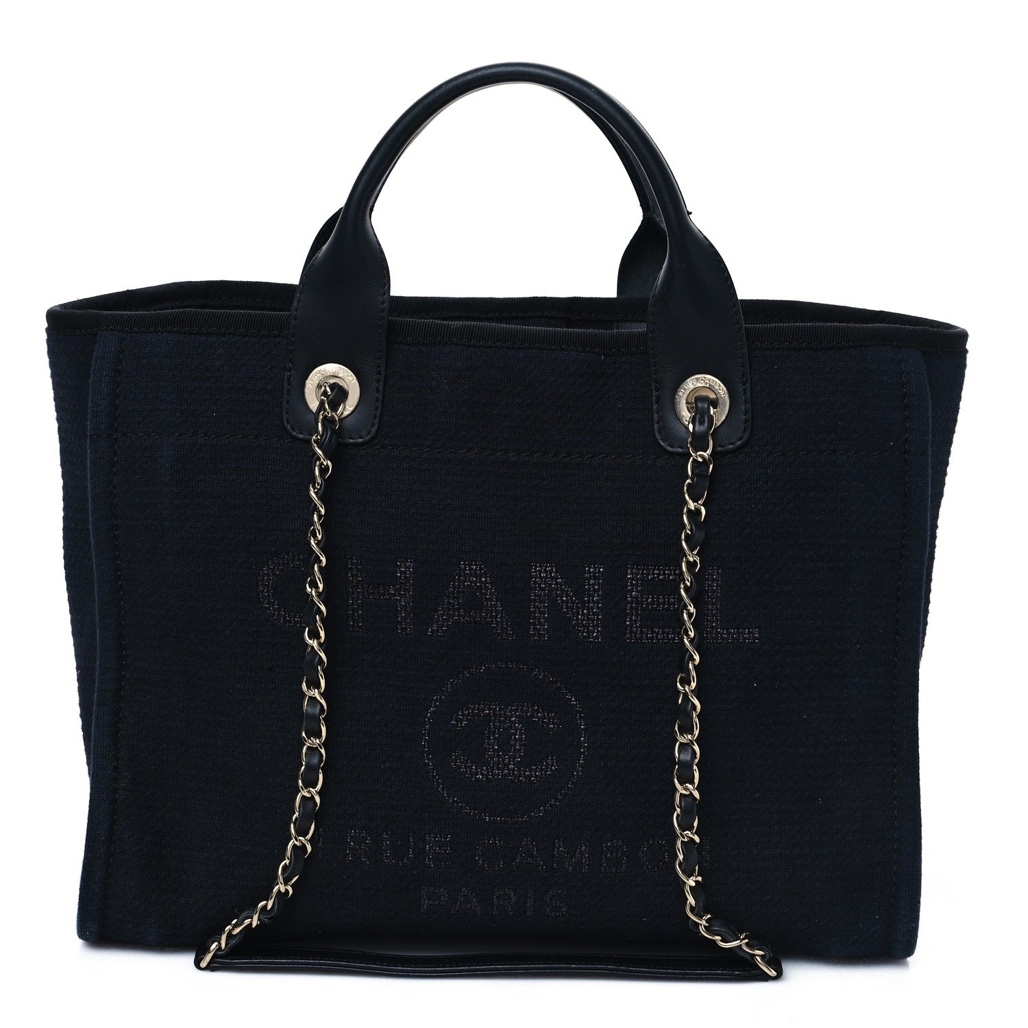 Chanel Mixed Fibers Medium Deauville Tote Black 1 of 10