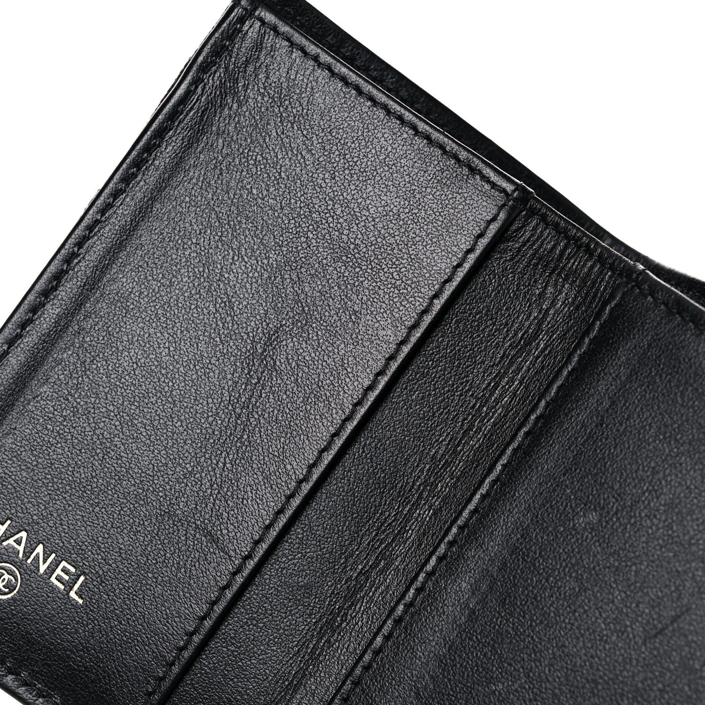 Caviar Quilted Small Boy Flap Wallet Black