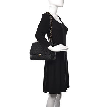Chanel Caviar Quilted Jumbo Single Flap Black 2 of 10