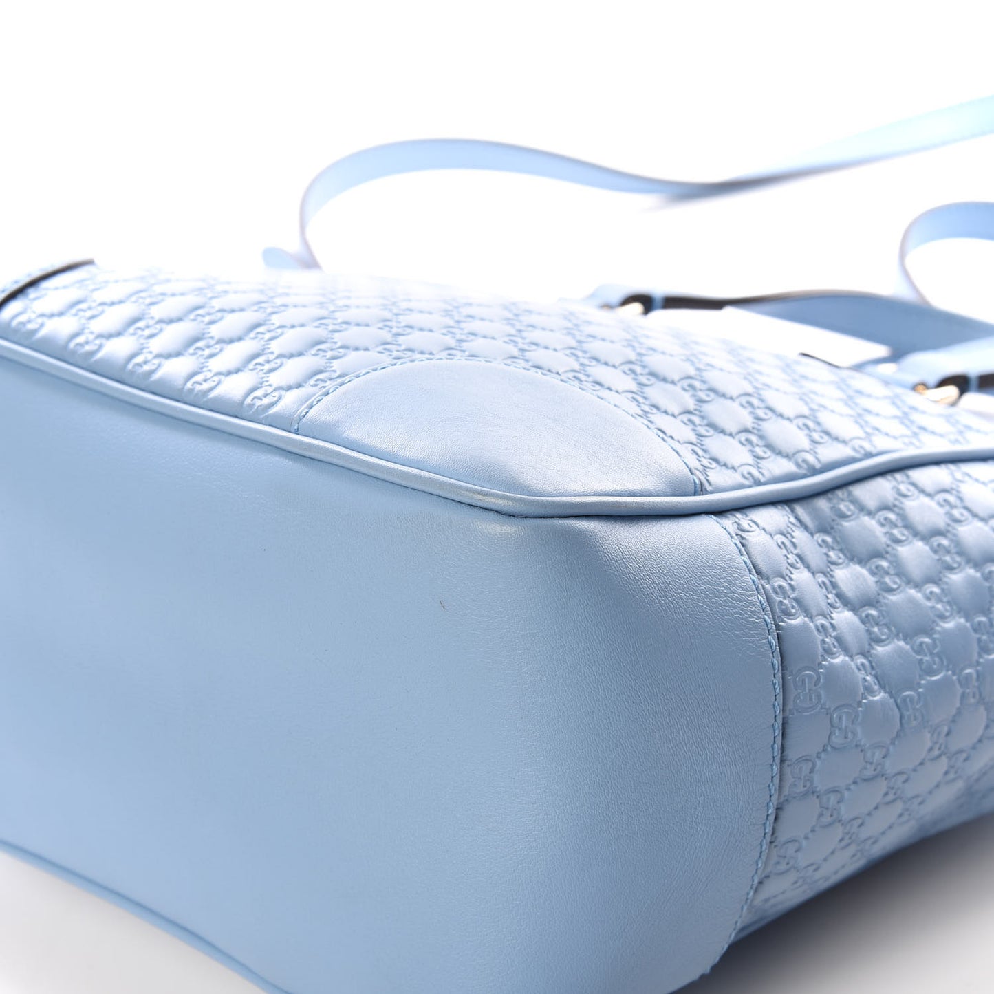 Microguccissima Small Bree Tote Mineral Blue