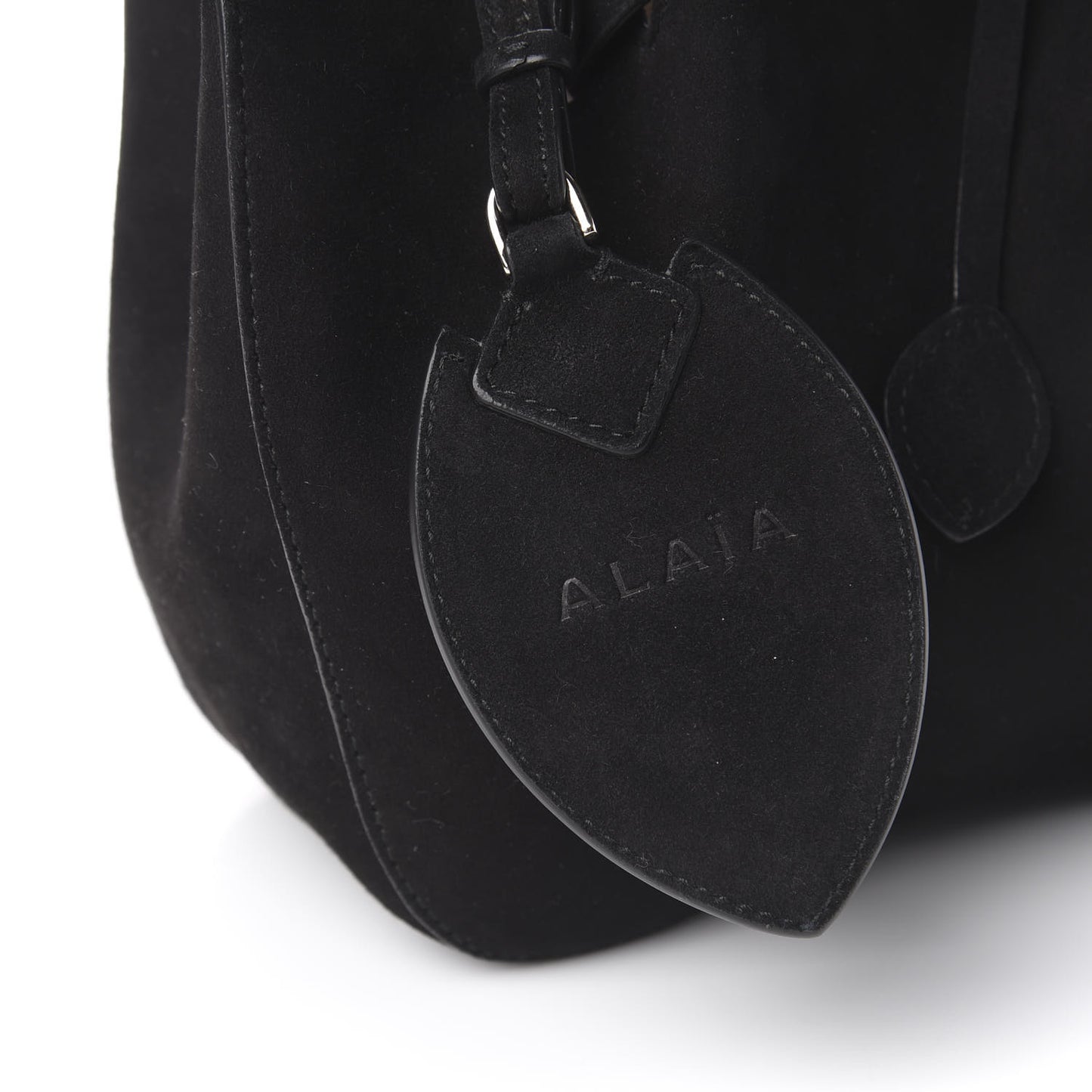 Suede Petal Embellished Rose-Marie 19 Bag Black