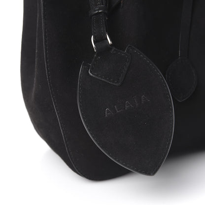 Alaia Suede Petal Embellished Rose-Marie 19 Bag Black 12 of 16