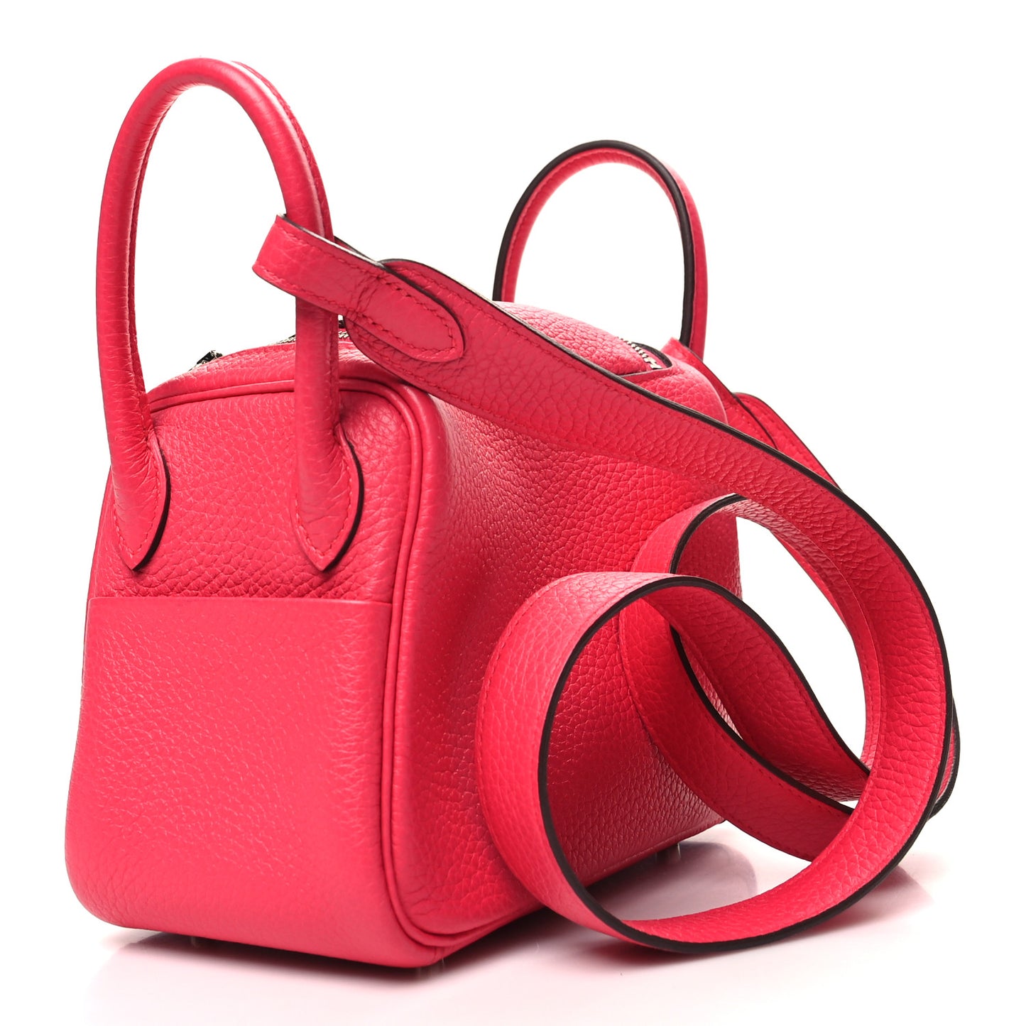 Taurillon Clemence Mini Lindy 20 Rose Extreme