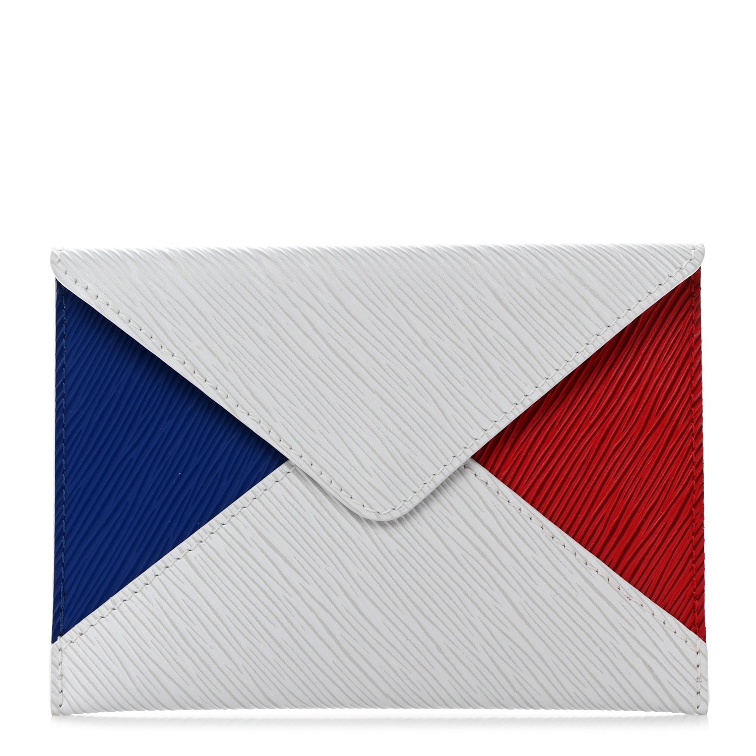 Louis Vuitton Epi Envelope Pouch White Rouge Indigo 1 of 6