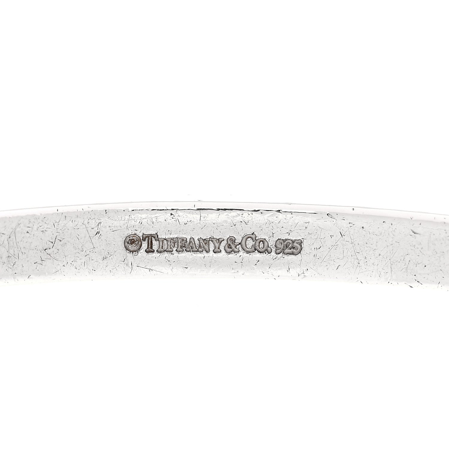 Tiffany Sterling Silver Signature X Bangle Bracelet 4 of 4