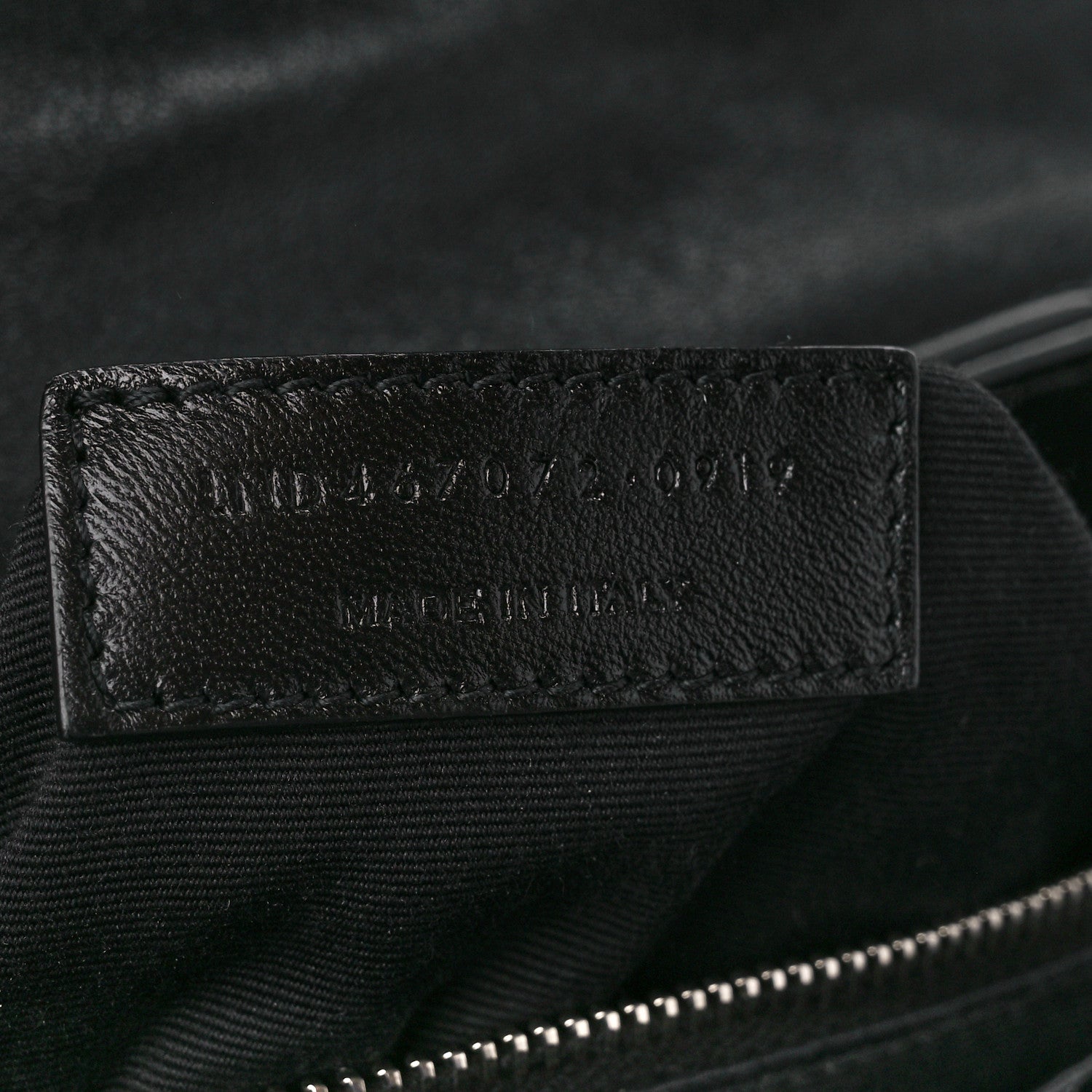 Saint Laurent Calfskin Y Quilted Monogram Toy Loulou Crossbody Bag Black 8 of 13