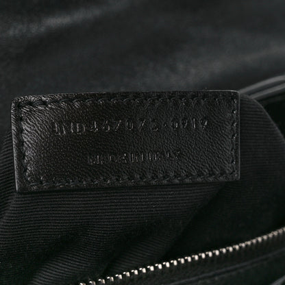 Saint Laurent Calfskin Y Quilted Monogram Toy Loulou Crossbody Bag Black 8 of 13