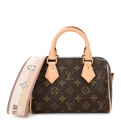 Louis Vuitton Monogram Speedy Bandouliere 20 Beige 1 of 10
