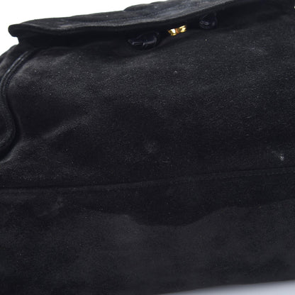 Chanel Suede CC Drawstring Backpack Black 9 of 10