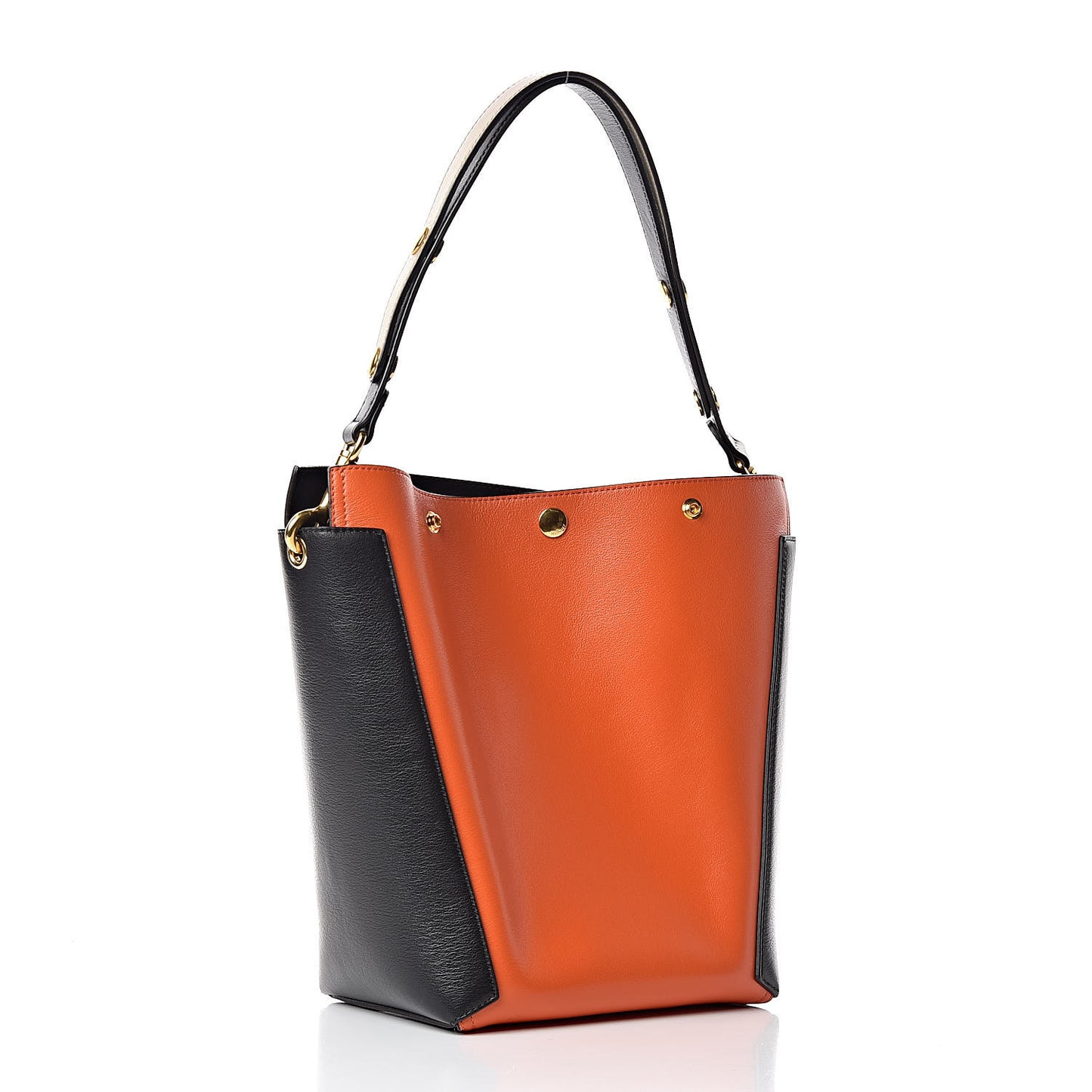 Smooth Calfskin Camden Bright Orange Black