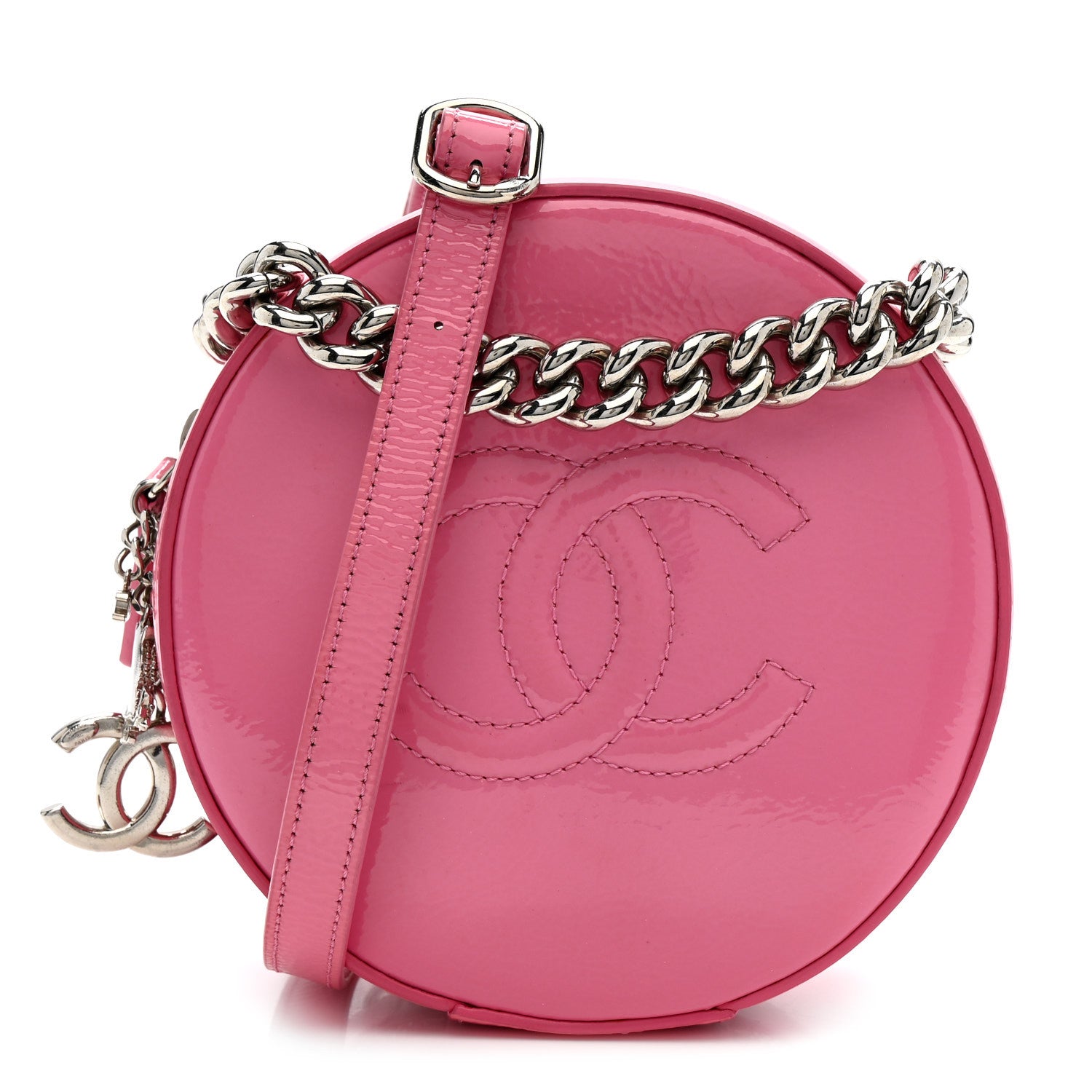Chanel Patent Round As Earth Evening Bag Pink 1 of 19