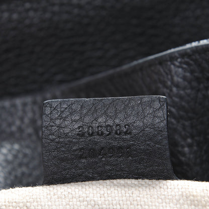Gucci Pebbled Calfskin Medium Soho Chain Shoulder Bag Black 7 of 13