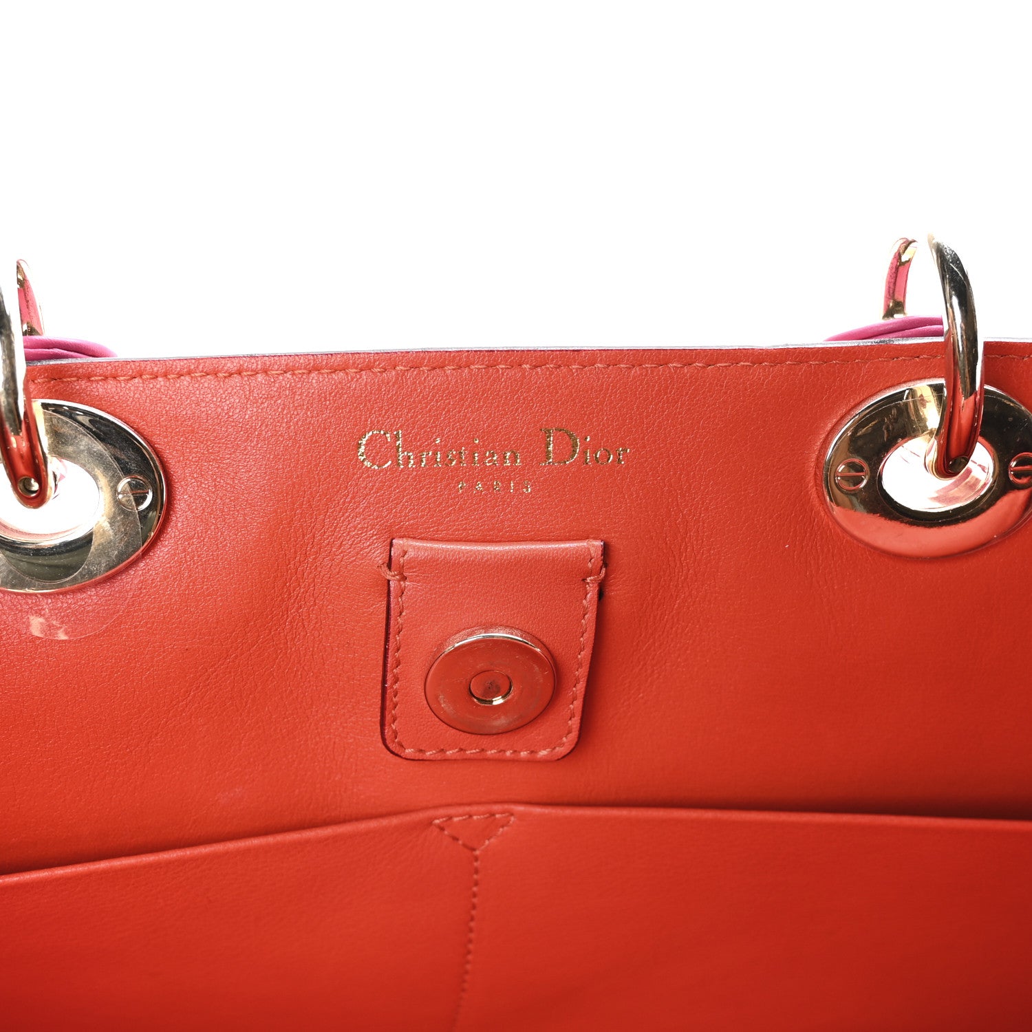 Christian Dior Smooth Calfskin Large Diorissimo Tote Fuchsia 7 of 12
