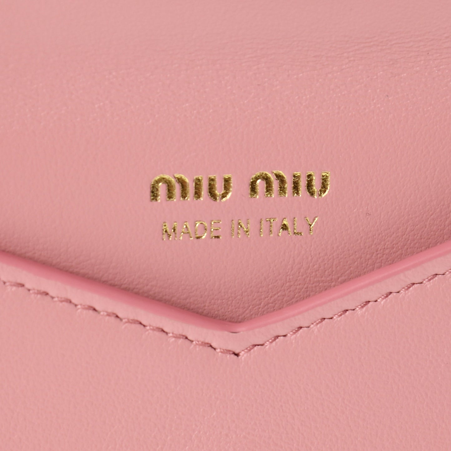 Soft Calfskin Heart Envelope Wallet Wristlet Rosa