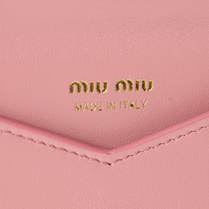 Miu Miu Soft Calfskin Heart Envelope Wallet Wristlet Rosa 11 of 15