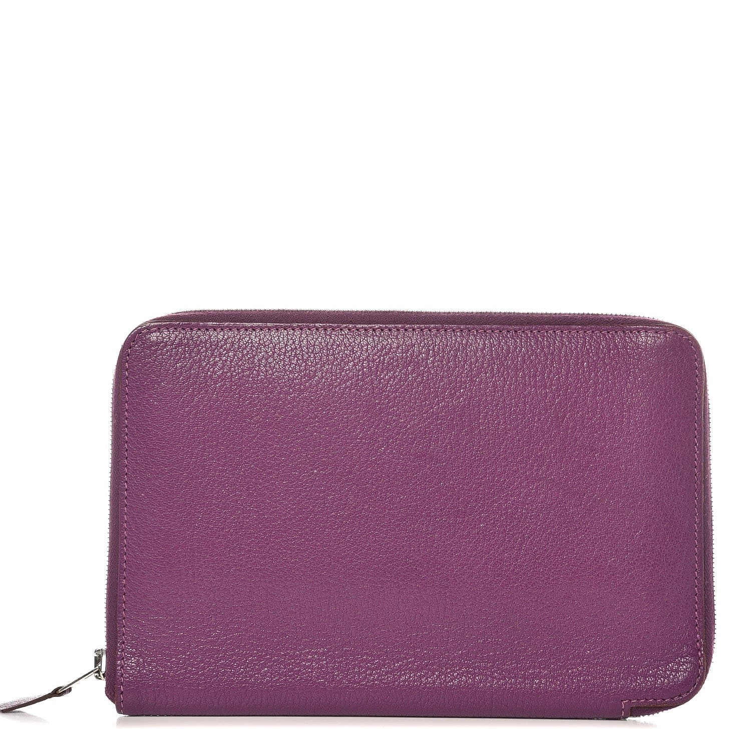 Hermes Chevre Mysore Azap GM Combined Wallet Violet 1 of 7
