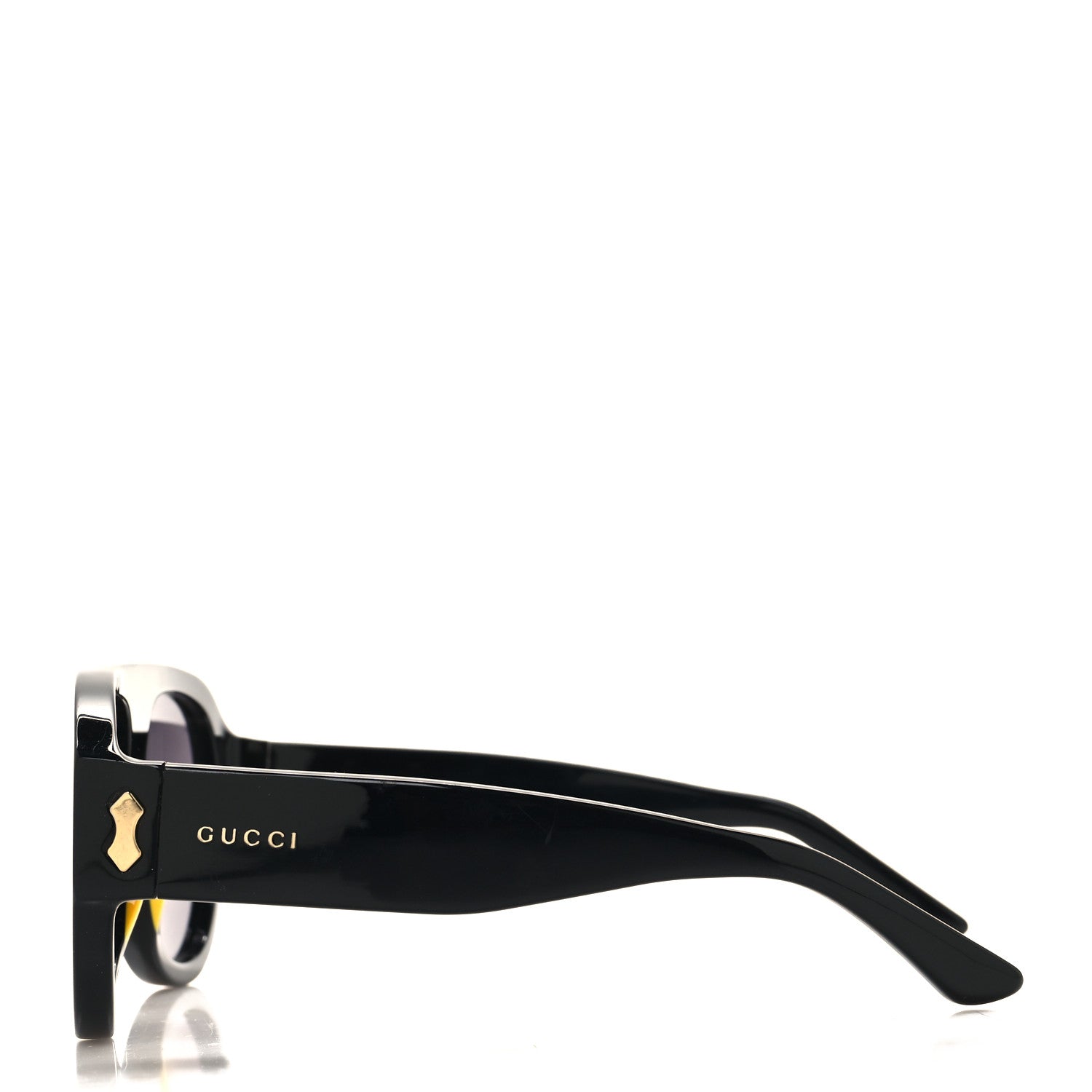 Gucci Acetate Aviator Sunglasses GG0668S Black 3 of 8