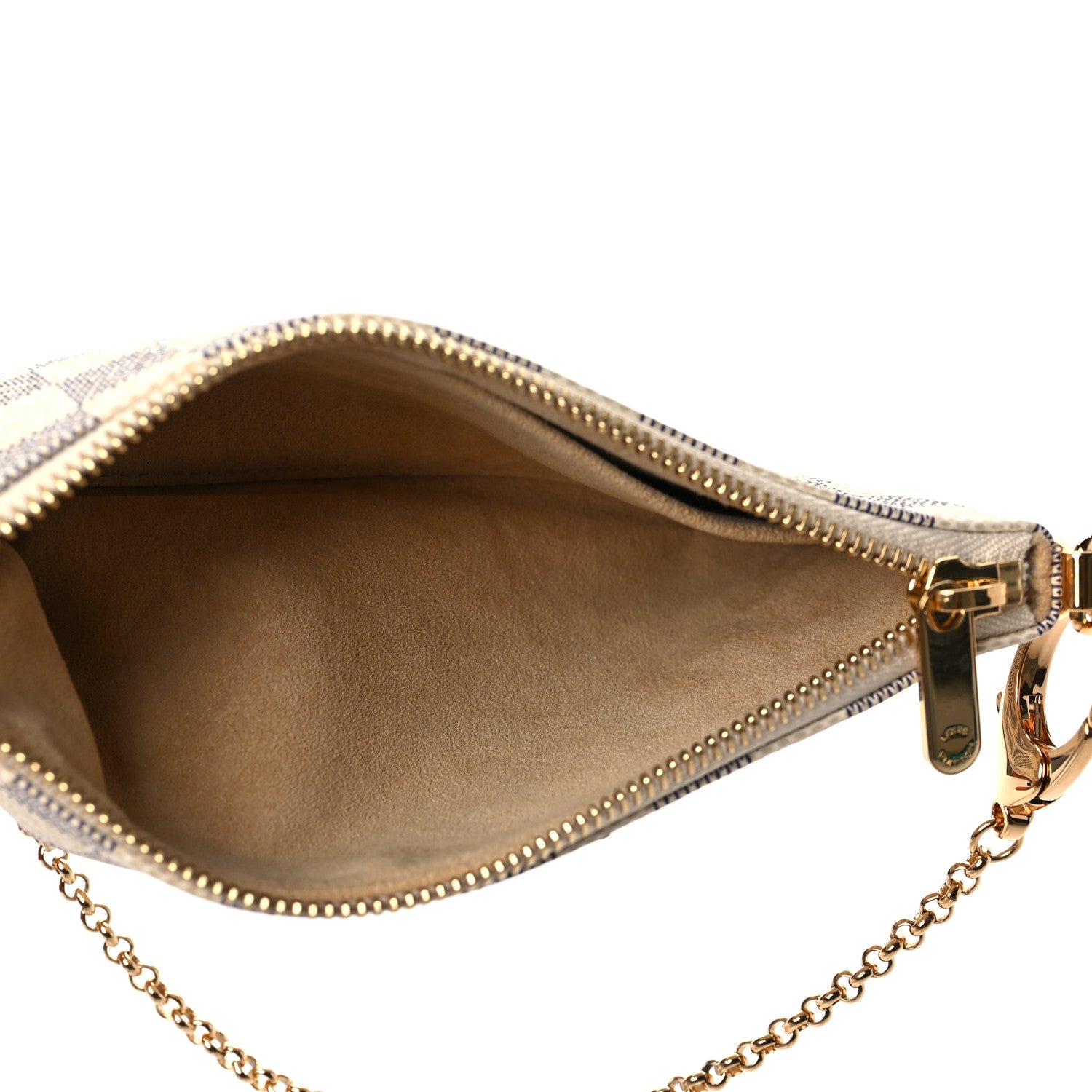 Louis Vuitton Damier Azur Pochette Milla MM 5 of 9