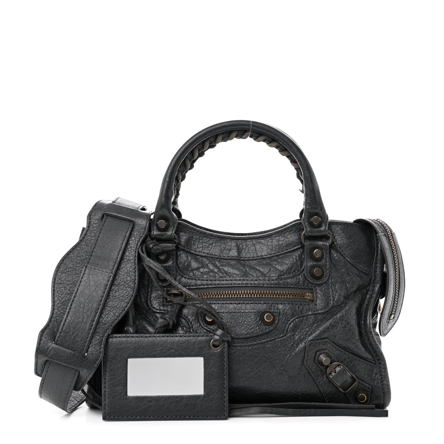 Balenciaga Agneau Classic Hardware Mini City Anthracite 3 of 15