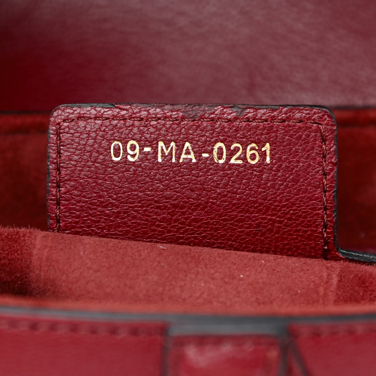 Christian Dior Grained Calfskin Saddle Bag Red 7 of 14