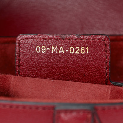 Christian Dior Grained Calfskin Saddle Bag Red 7 of 14
