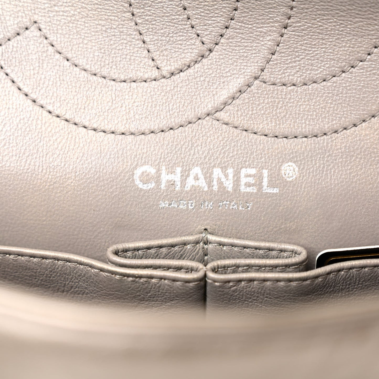 Metallic Aged Calfskin Quilted 2.55 Reissue 226 Flap Pewter