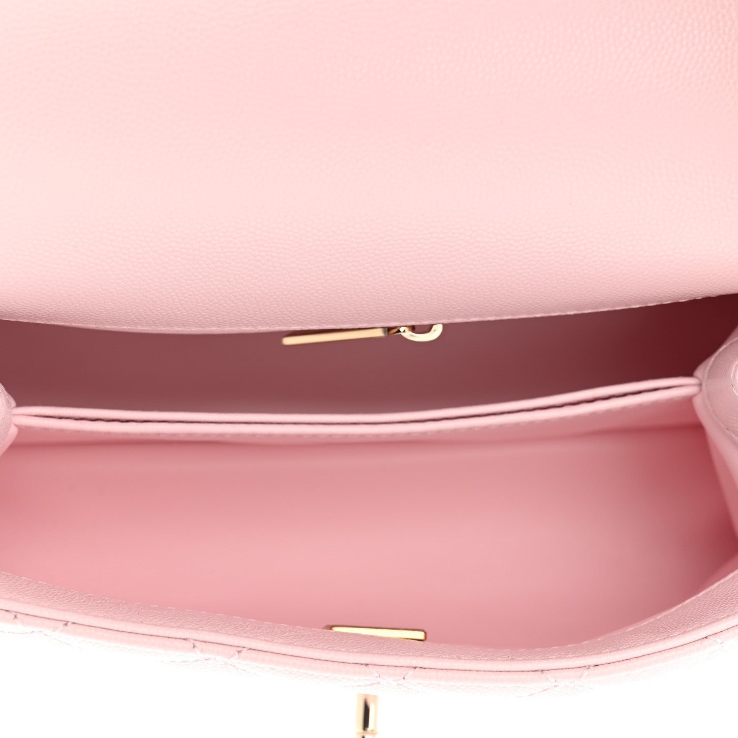 Chanel Caviar Quilted Mini Coco Handle Flap Light Pink 5 of 10