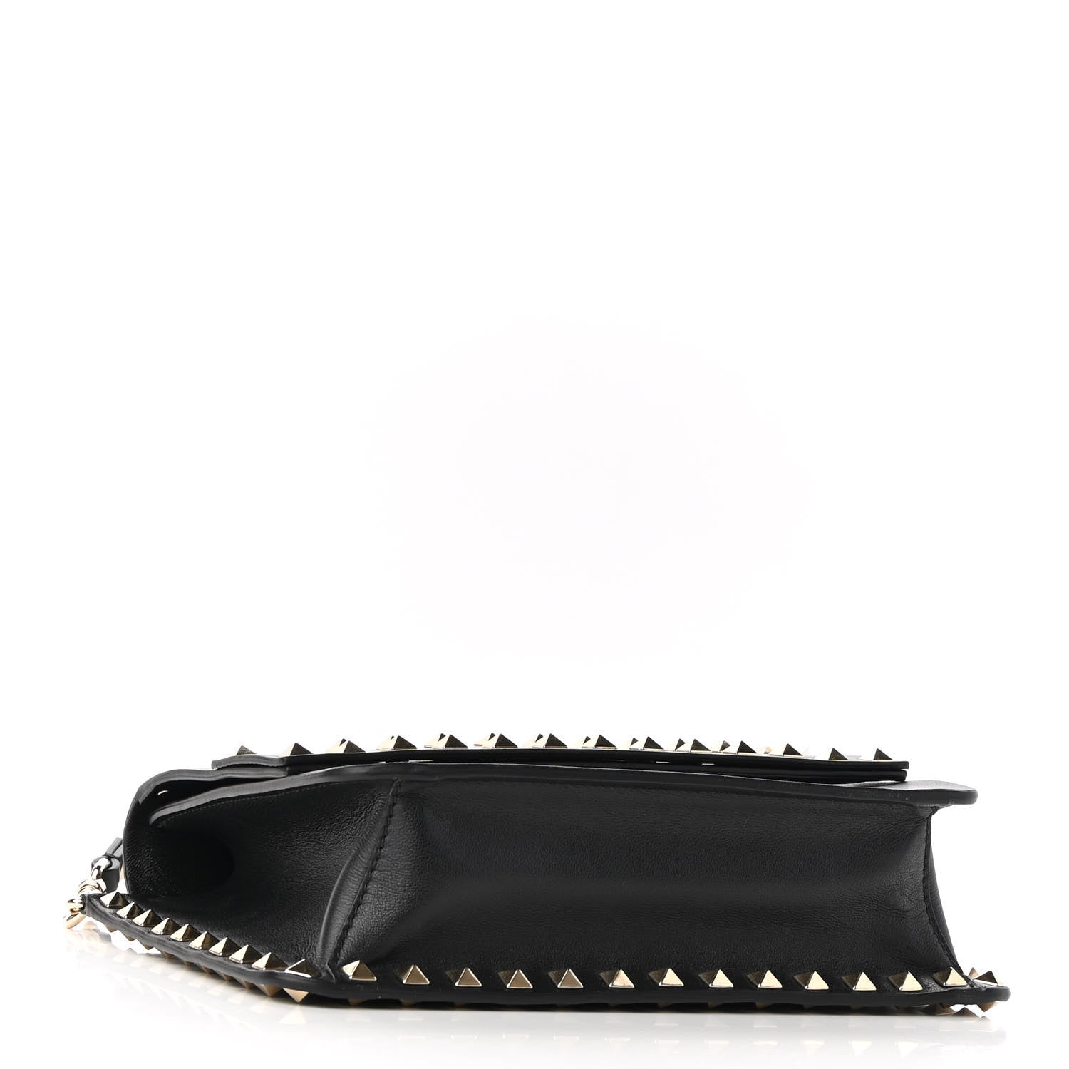 Valentino Garavani Vitello Rockstud Side Slip Crossbody Black 4 of 8