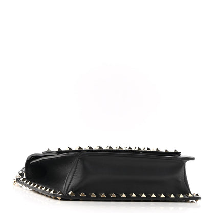 Valentino Garavani Vitello Rockstud Side Slip Crossbody Black 4 of 8