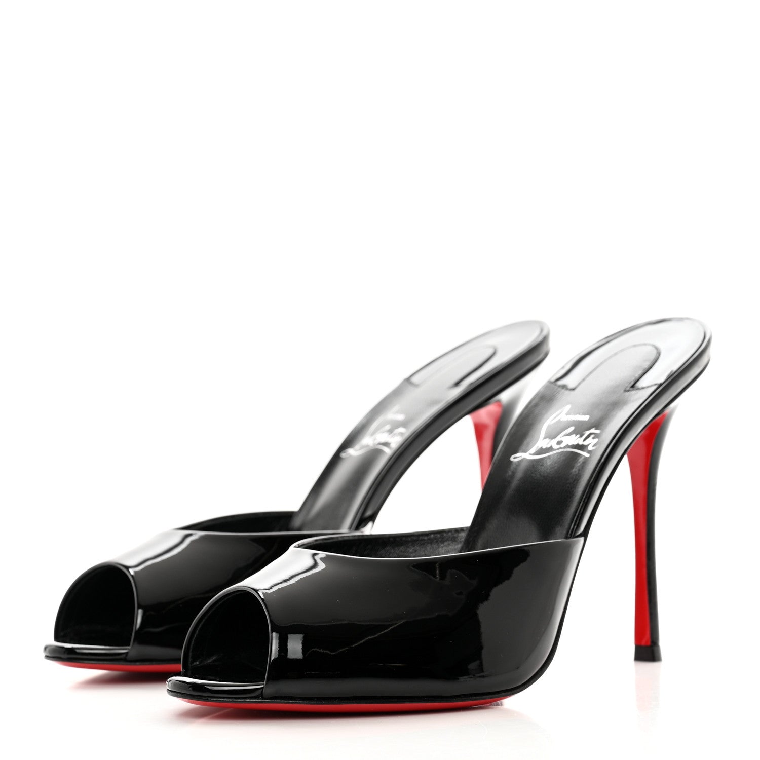 Christian Louboutin Patent Me Dolly 100 Sandals 40 Black 3 of 8