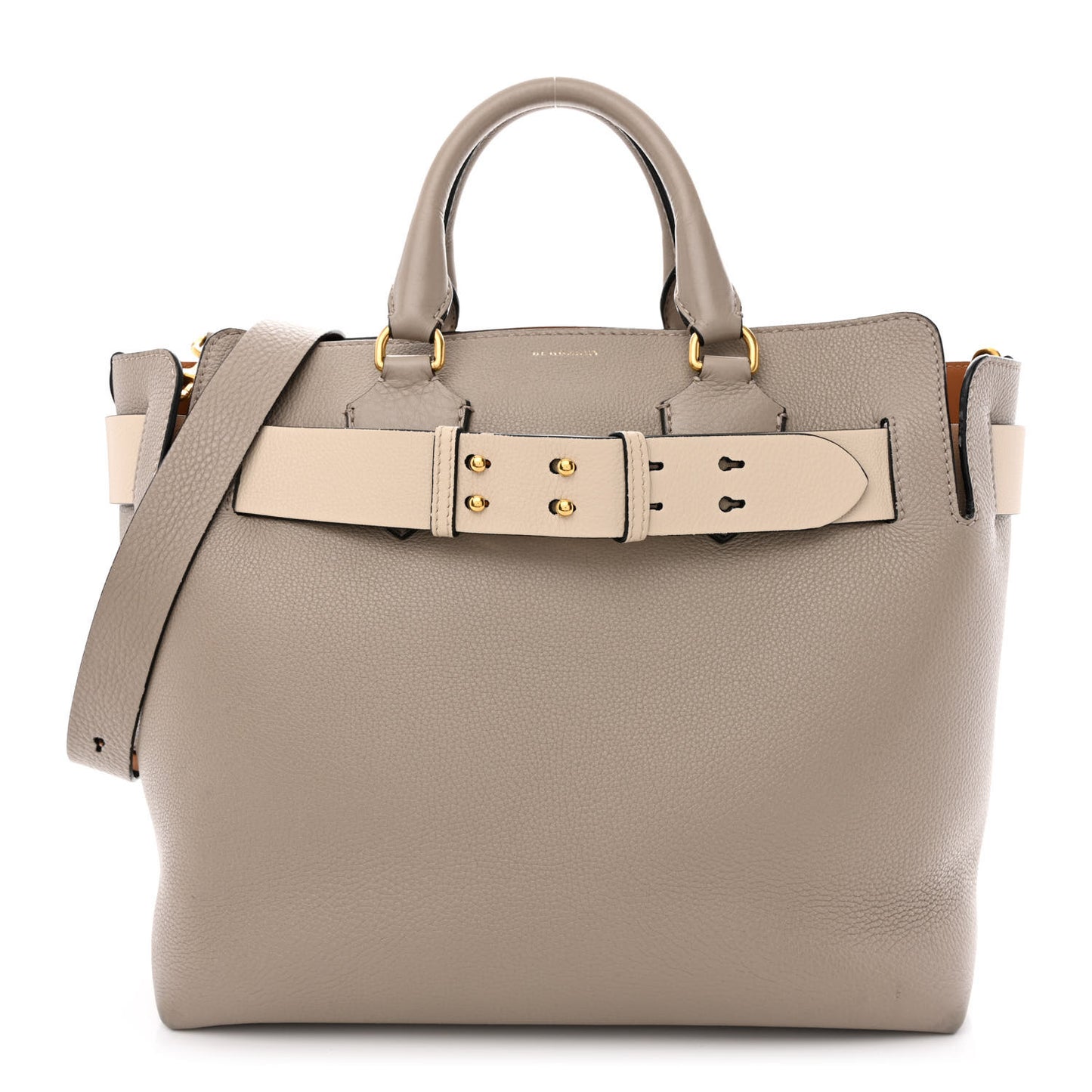 Soft Grain Calfskin Medium Belt Bag Mineral Grey