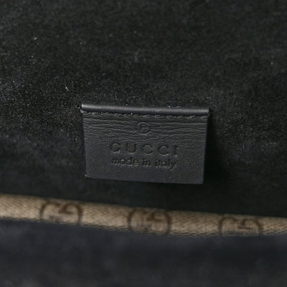 Gucci GG Supreme Monogram Suede Crystal Small Dionysus Shoulder Bag Beige Ebony Black 6 of 11