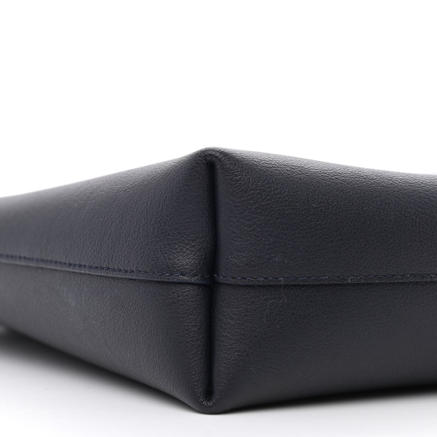 Calfskin Toy Shopping Tote Navy