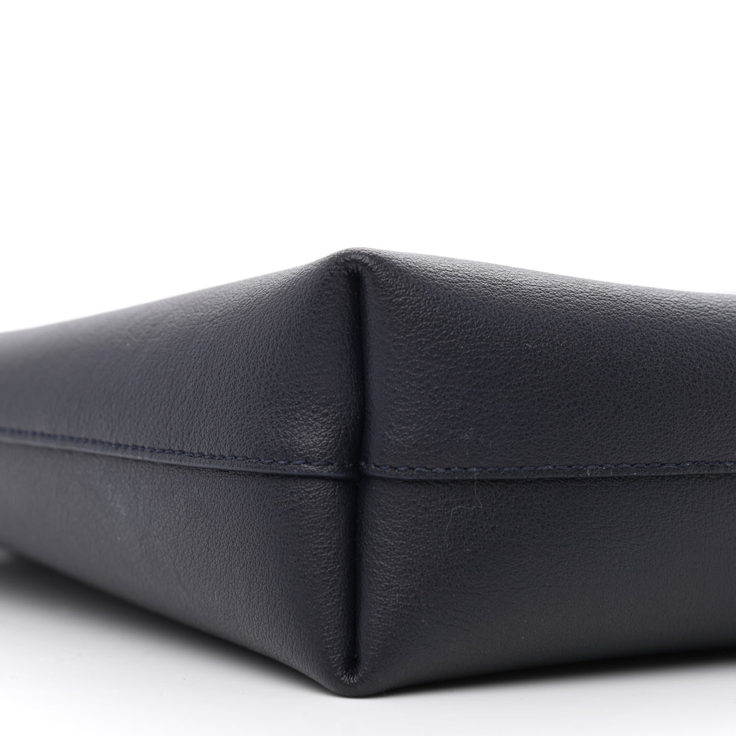 Saint Laurent Calfskin Toy Shopping Tote Navy 10 of 13