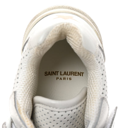 Saint Laurent Calfskin Perforated Womens SL24 Sneakers 36 White 8 of 10