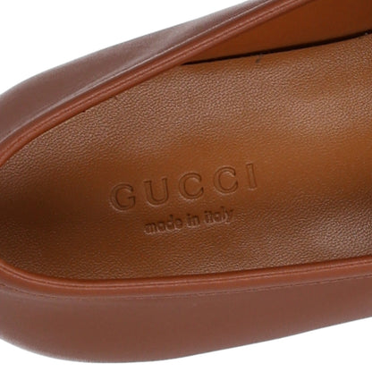 Gucci Calfskin Womens Jordaan Loafers 37 Sweet Chestnut 9 of 11