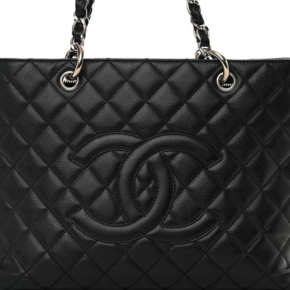 Chanel Caviar Quilted Grand Shopping Tote GST Black 8 of 13