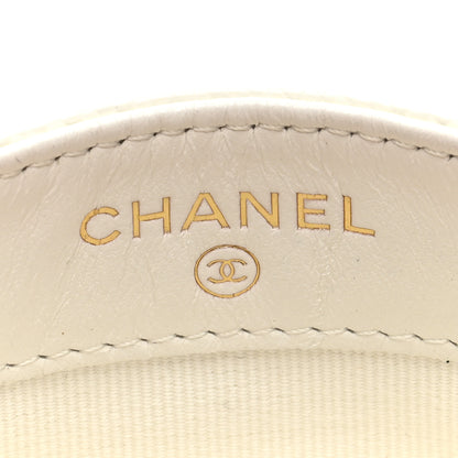 Chanel Caviar Quilted Card Holder White 6 of 8
