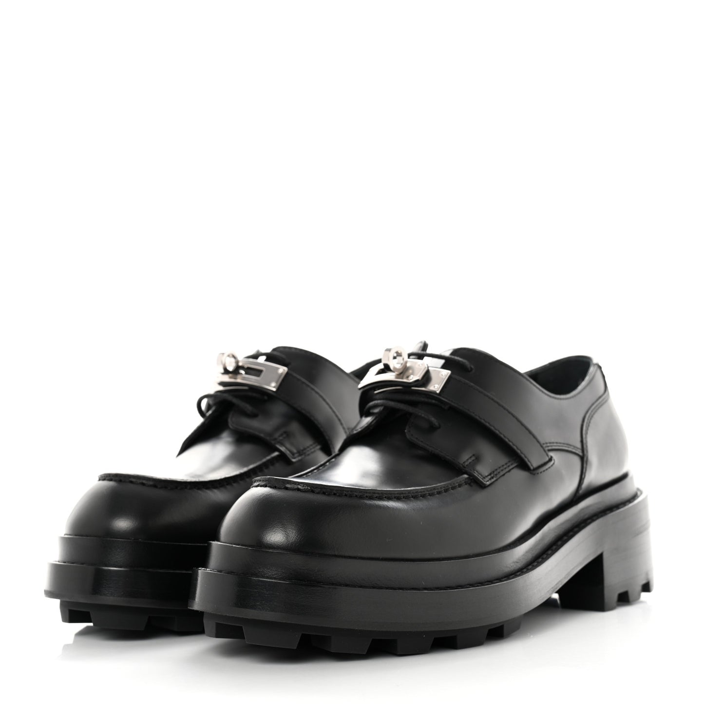 Glossed Calfskin First Oxford 35.5 Black