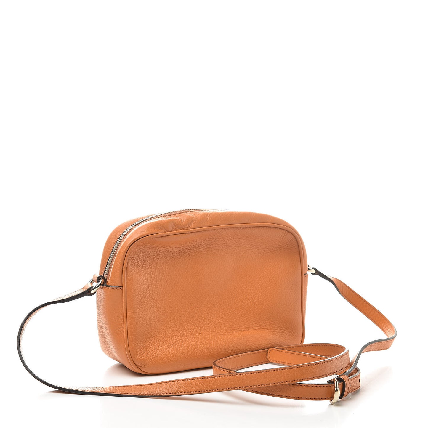 Pebbled Calfskin Small Soho Disco Bag Curcuma