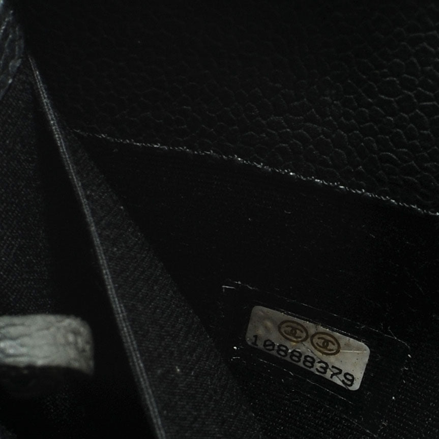 Chanel Caviar Zip CC Around Wallet Black 9 of 10