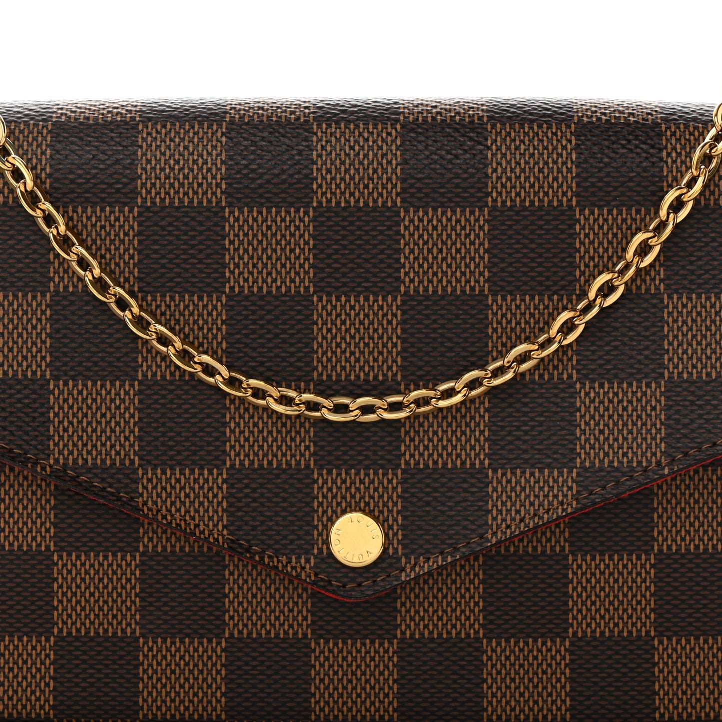 Damier Ebene Pochette Felicie Chain Wallet