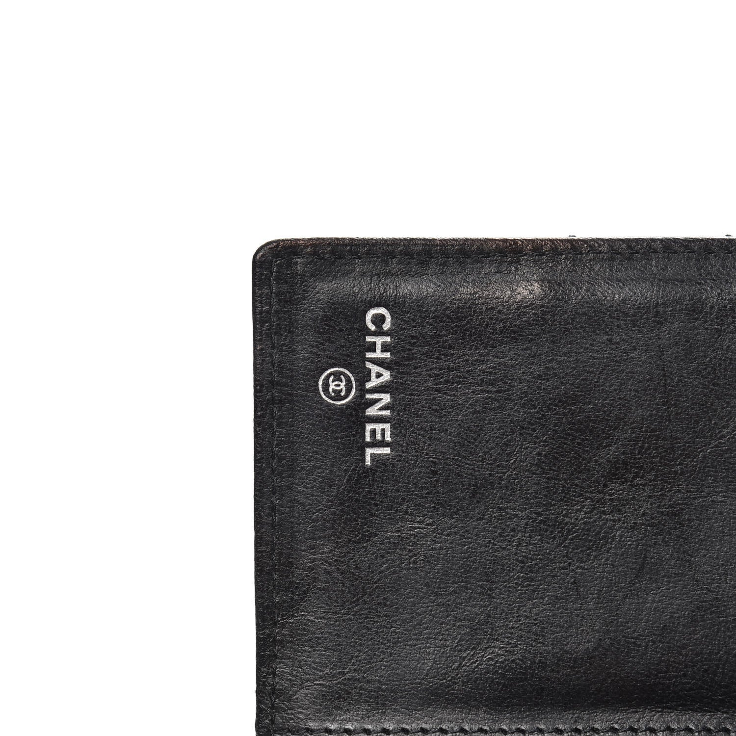 Chanel Calfskin Quilted Large Flap Wallet Black 6 of 12