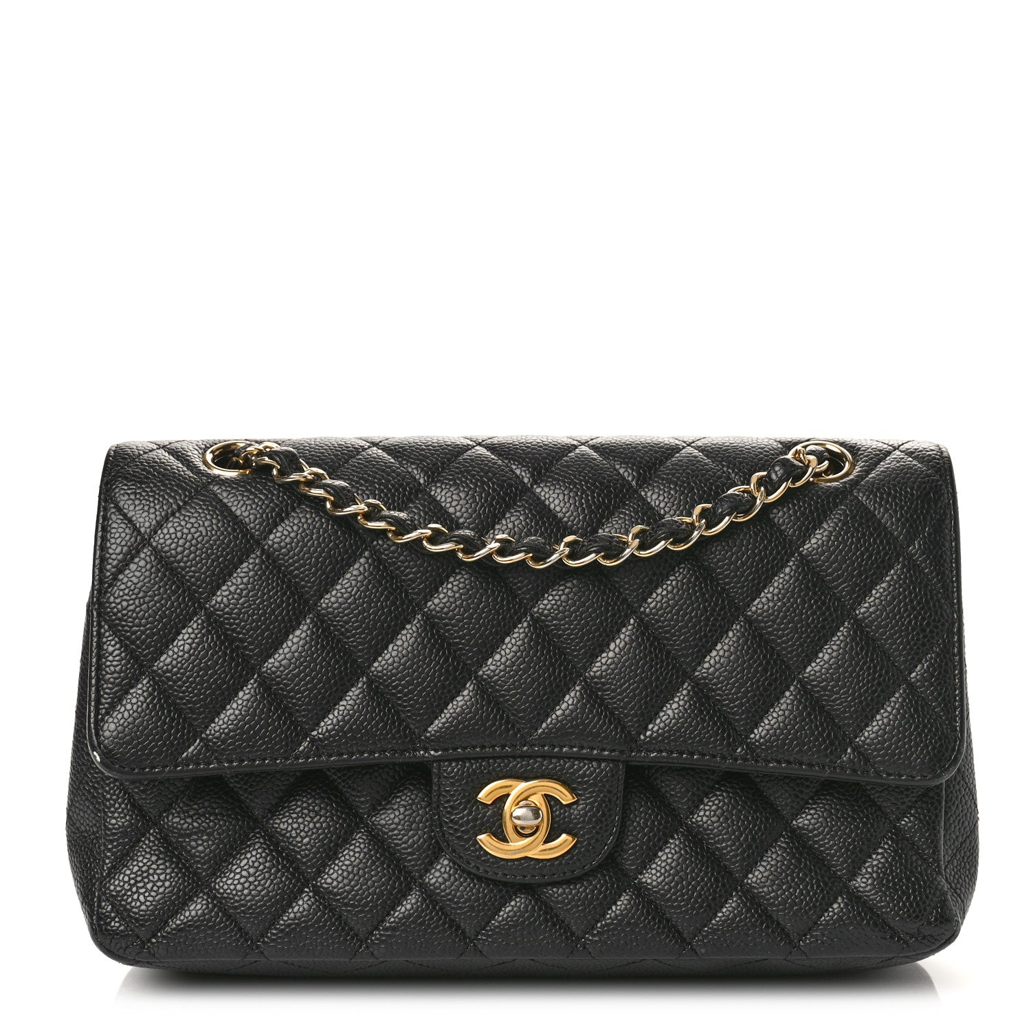 Chanel Caviar Quilted Medium Double Flap Black 1 of 11