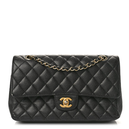 Chanel Caviar Quilted Medium Double Flap Black 1 of 11