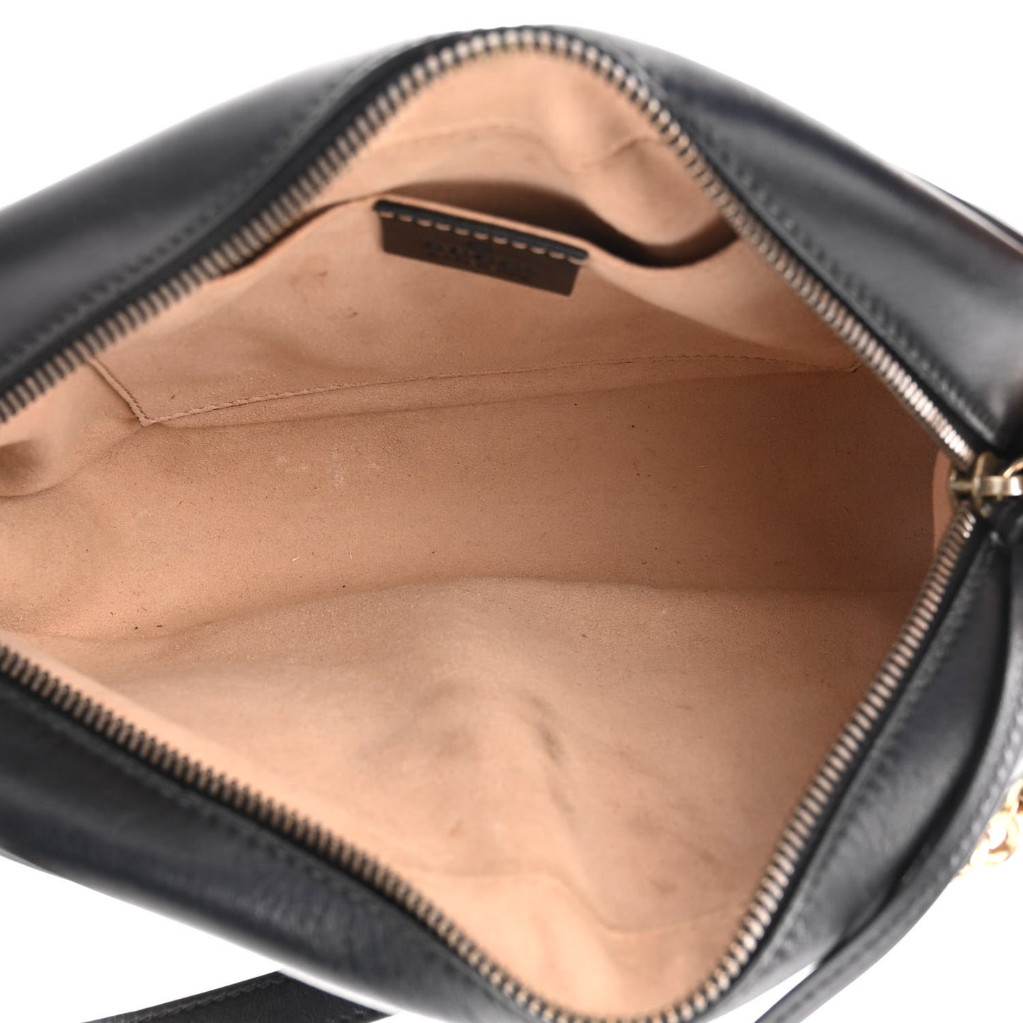 Calfskin Matelasse Small GG Marmont Chain Shoulder Bag Black